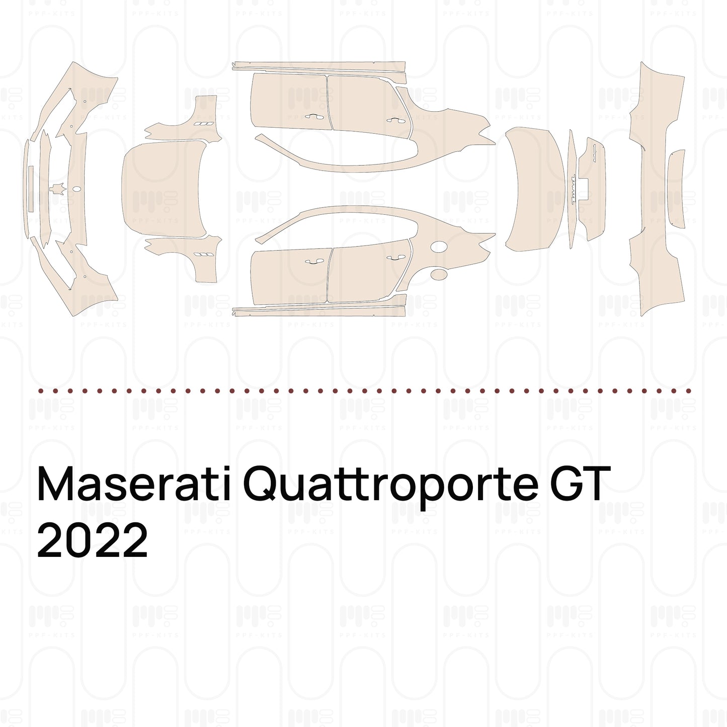 Pre-Cut PPF Maserati Quattroporte GT 2022