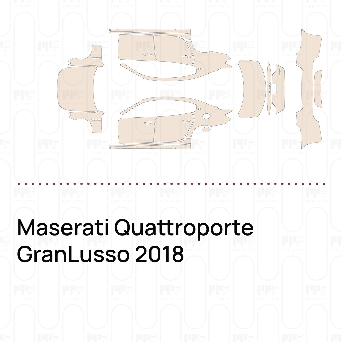 PPF precortado Maserati Quattroporte GranLusso 2018
