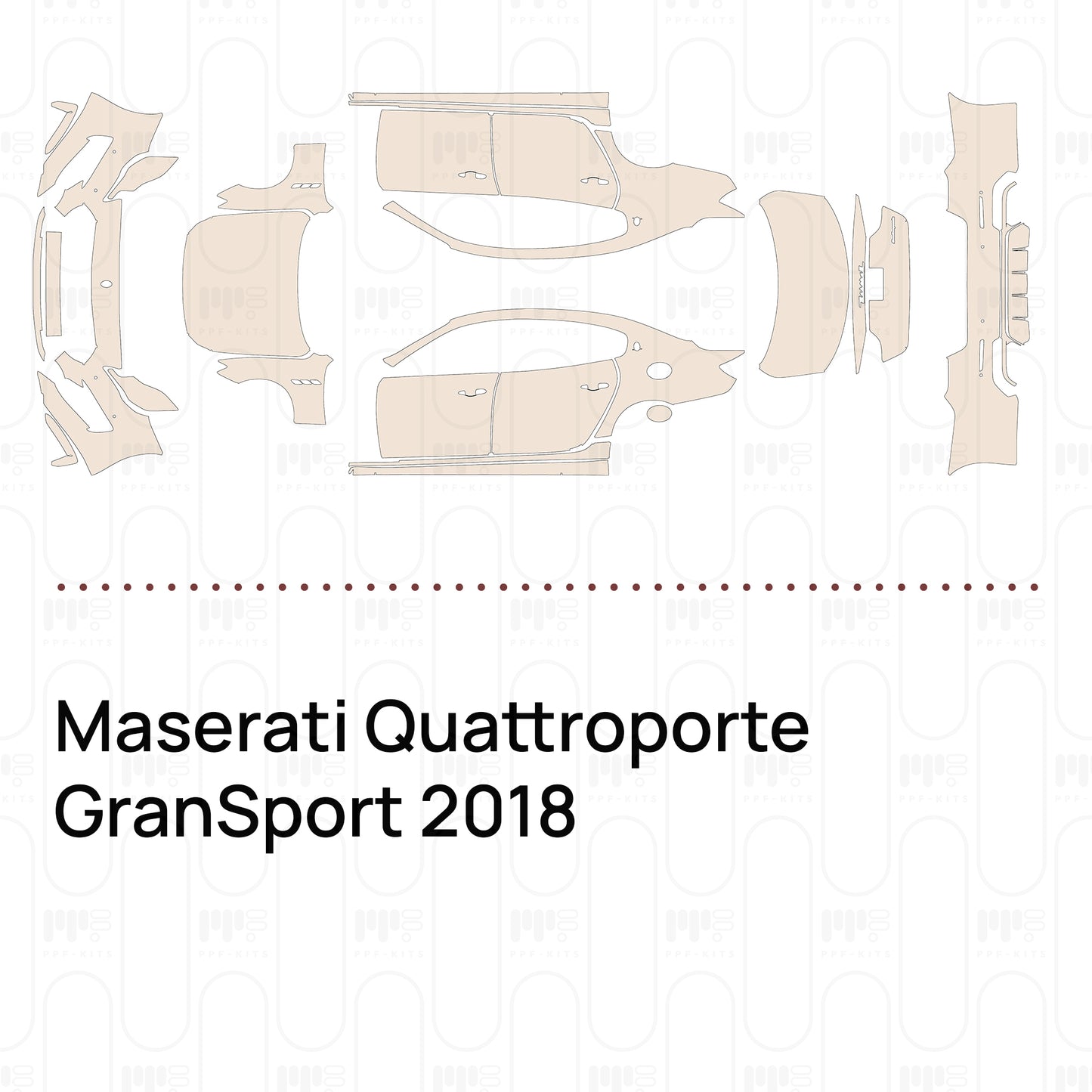 Pre-Cut PPF Maserati Quattroporte GranSport 2018