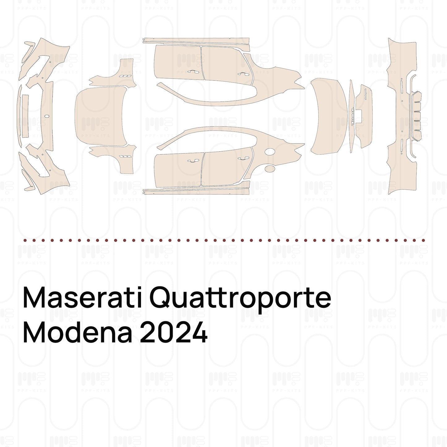 PPF precortado Maserati Quattroporte Modena 2024