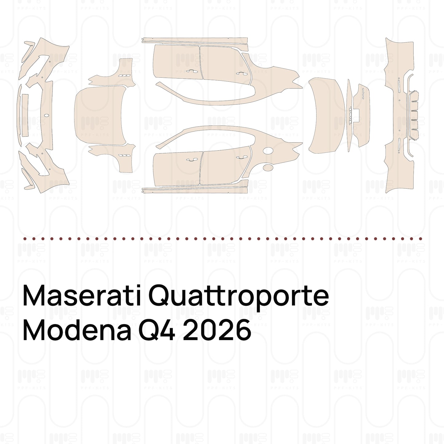 PPF precortado Maserati Quattroporte Modena Q4 2026