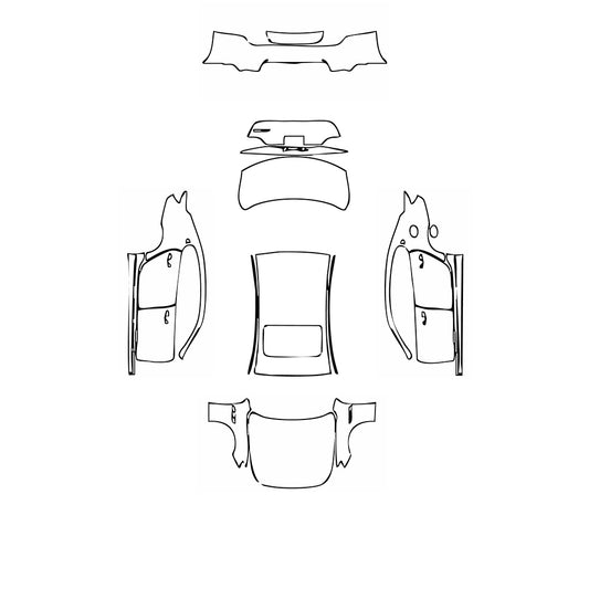 Pre-Cut PPF Maserati Quattroporte Quattroporte GTS GranLusso 2019 - PPF-Kits