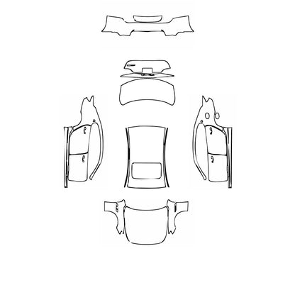Pre-Cut PPF Maserati Quattroporte Quattroporte GranLusso 2021 - PPF-Kits