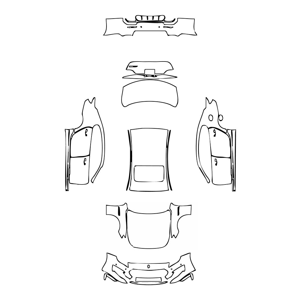 Pre-Cut PPF Maserati Quattroporte Quattroporte Modena Q4 2022 - PPF-Kits
