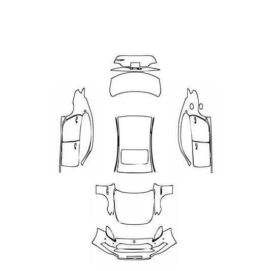 Pre-Cut PPF Maserati Quattroporte Quattroporte S Base 2021 - PPF-Kits