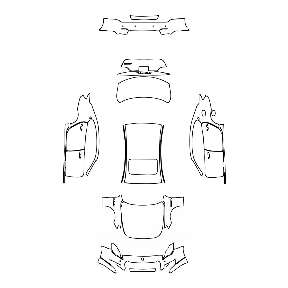 Pre-Cut PPF Maserati Quattroporte Quattroporte S Q4 Base 2013 - PPF-Kits