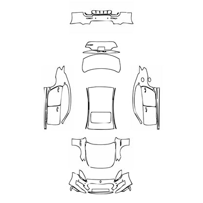Pre-Cut PPF Maserati Quattroporte Quattroporte S Q4 GranSport 2020 - PPF-Kits