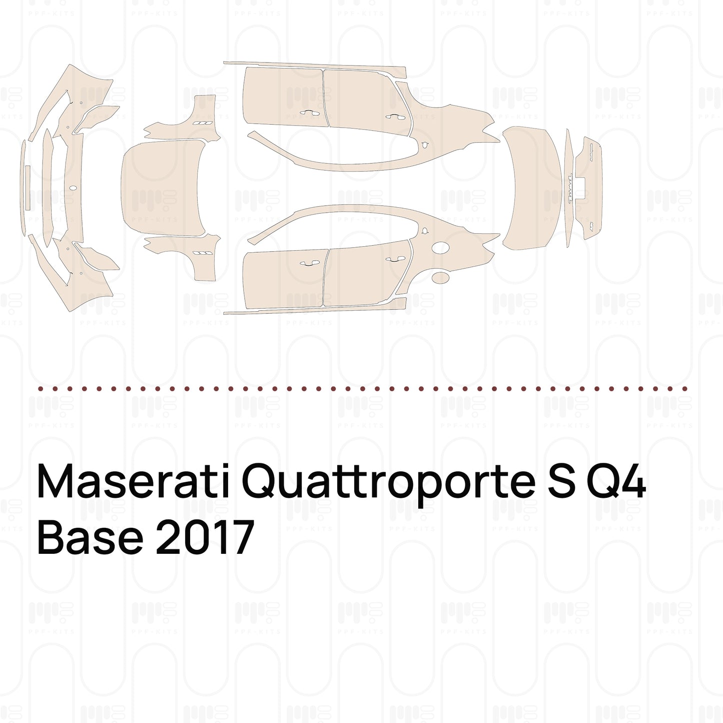 PPF precortado Maserati Quattroporte S Q4 Base 2017