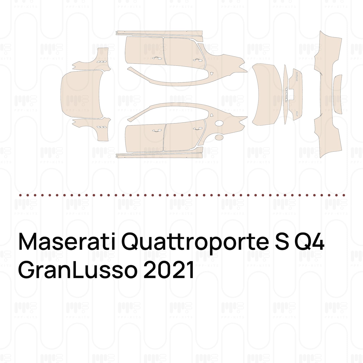 PPF precortado Maserati Quattroporte S Q4 GranLusso 2021