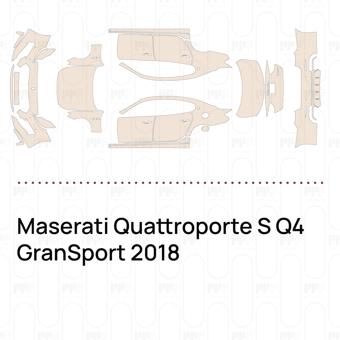 PPF precortado Maserati Quattroporte S Q4 GranSport 2018