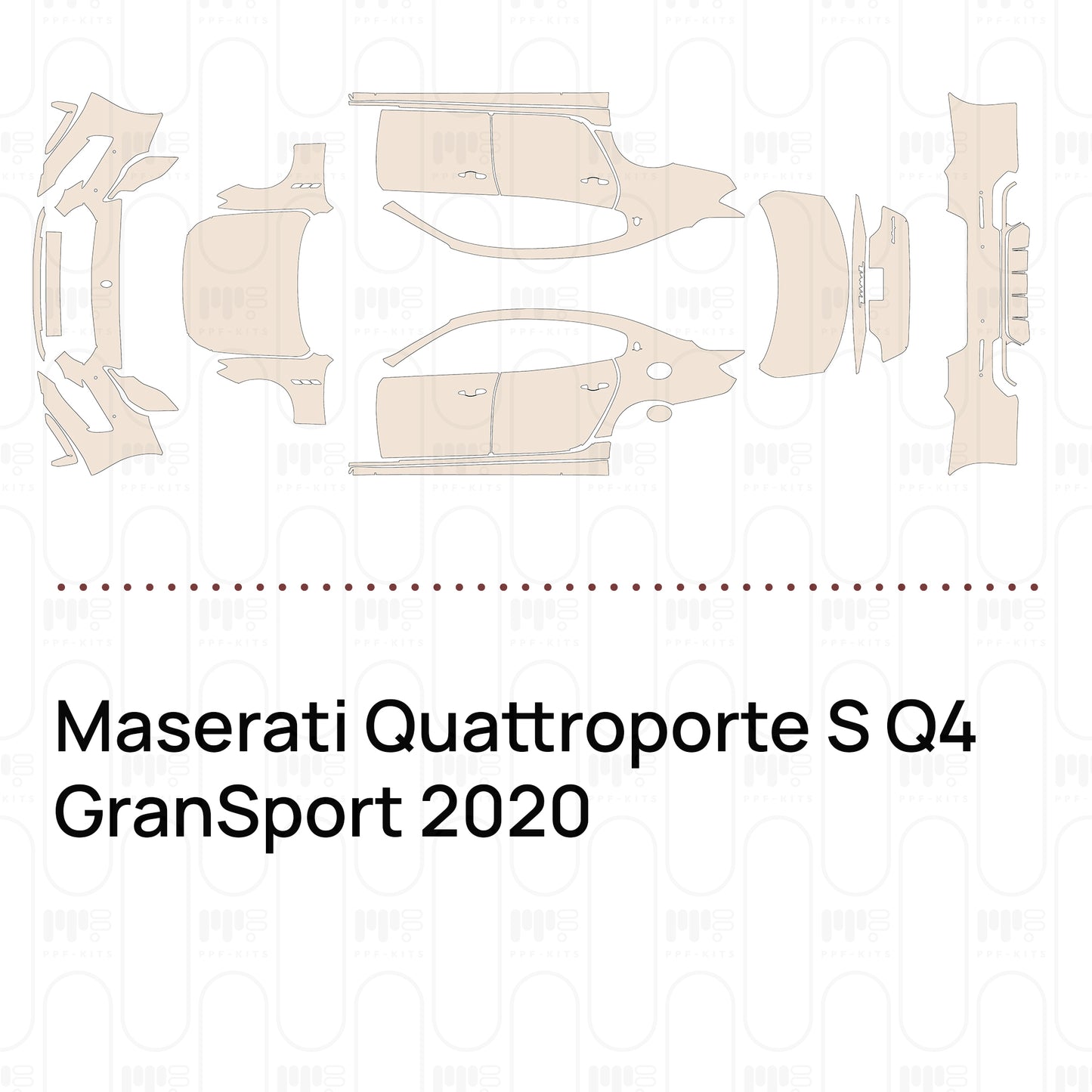 PPF precortado Maserati Quattroporte S Q4 GranSport 2020