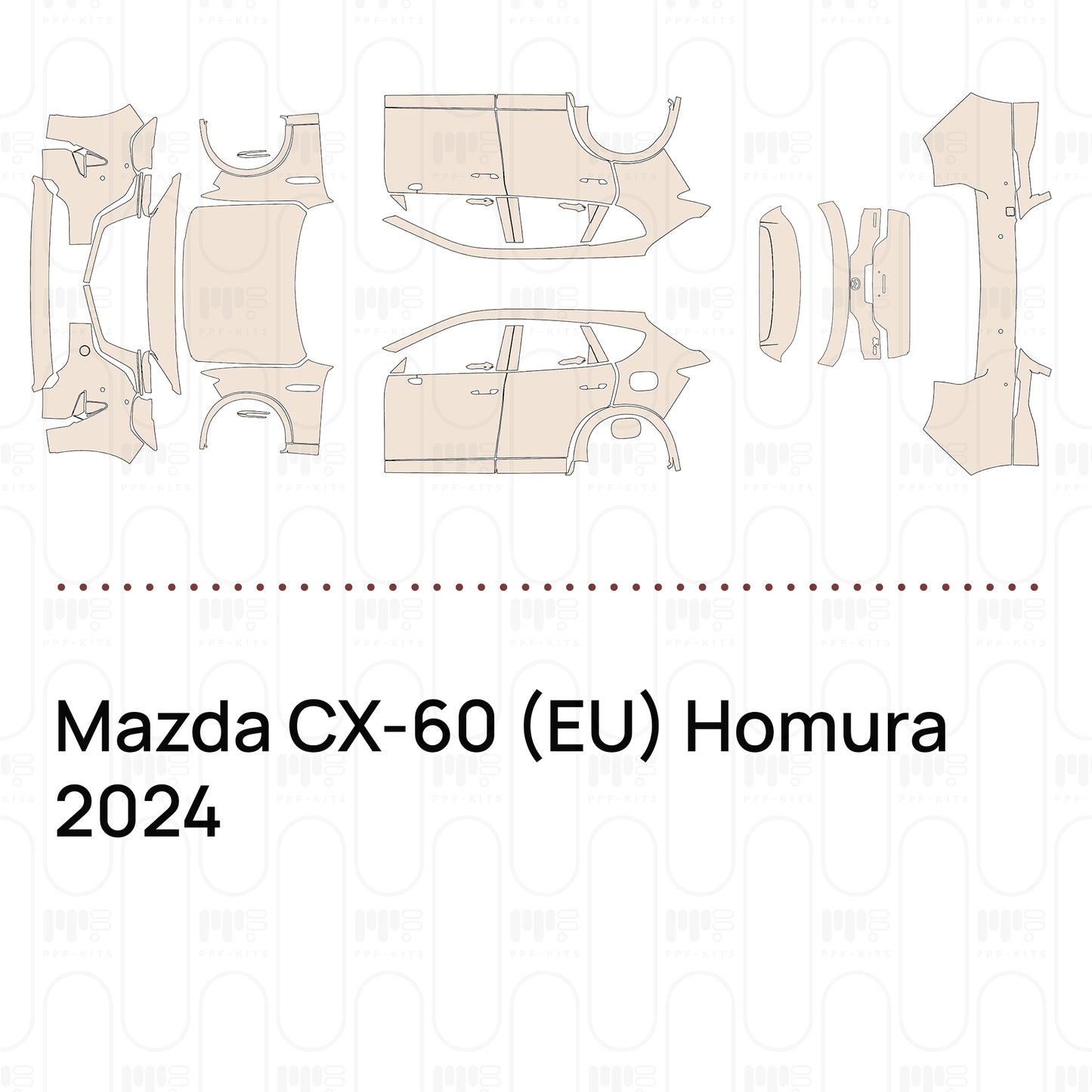 PPF precortado Mazda CX-60 (EU) Homura 2024