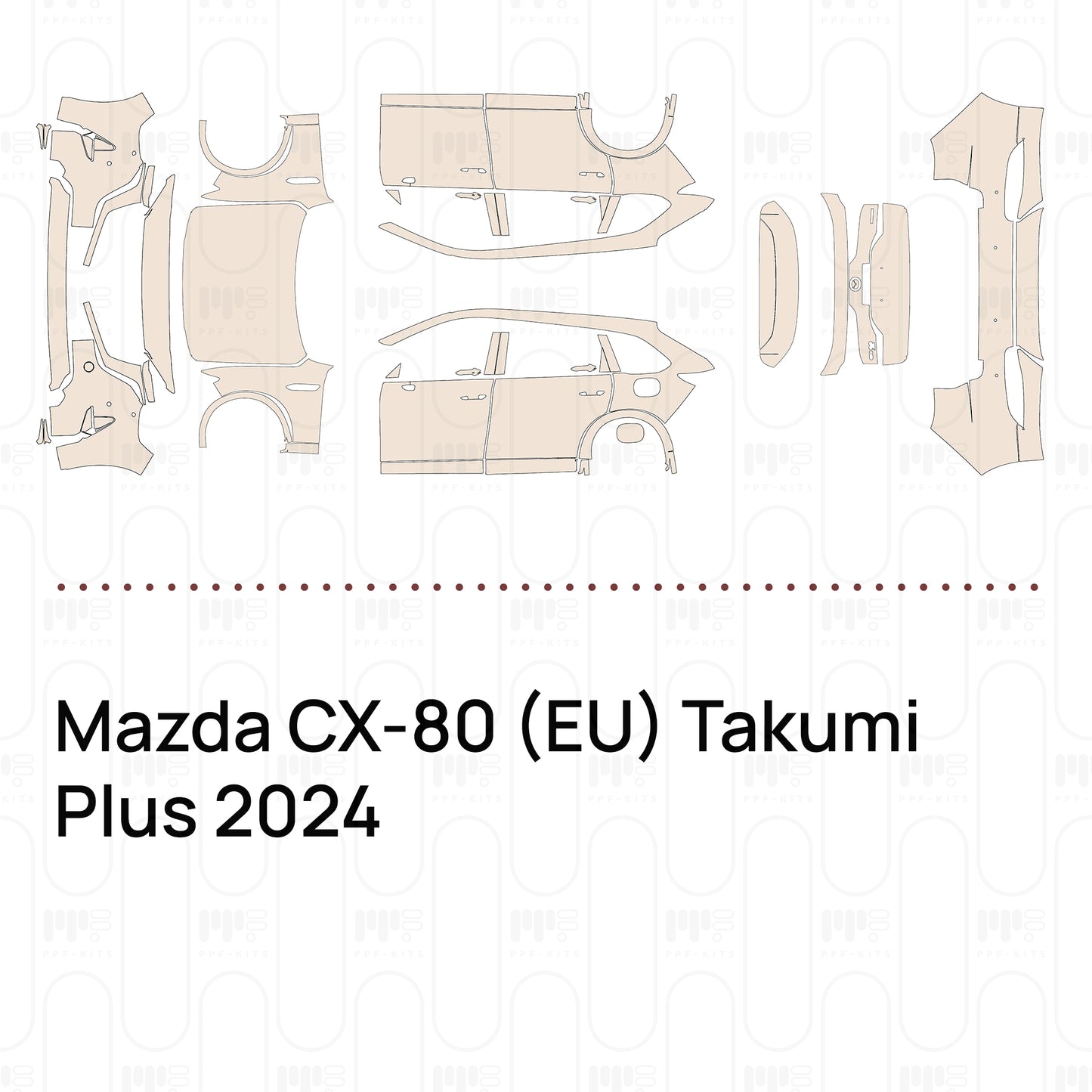 PPF precortado Mazda CX-80 (EU) Takumi Plus 2024