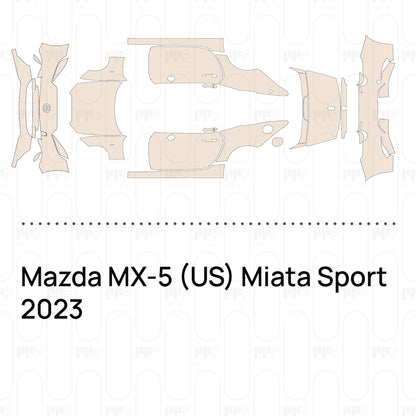 Pre-Cut PPF Mazda MX-5 (US) Miata Sport 2023