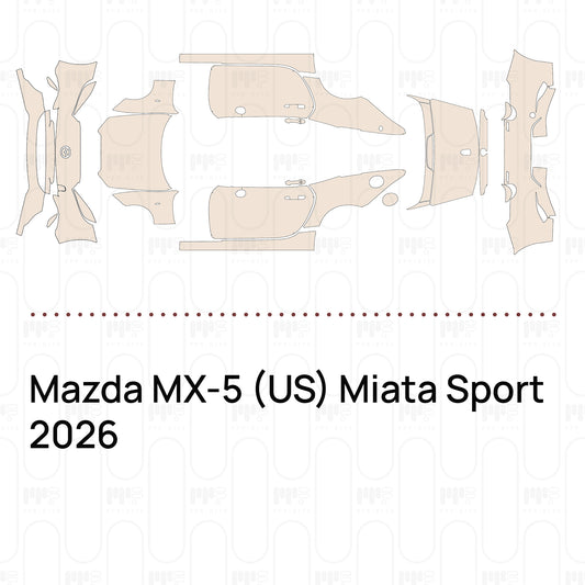 Pre-Cut PPF Mazda MX-5 (US) Miata Sport 2026