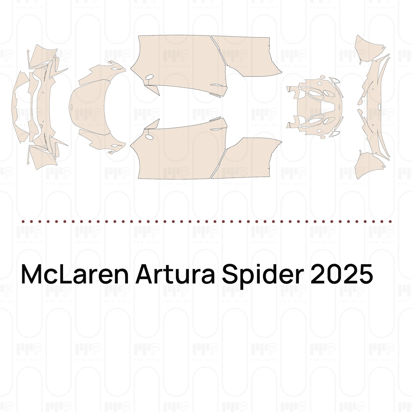 PPF precortado McLaren Artura Spider 2025