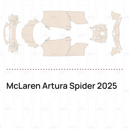 PPF precortado McLaren Artura Spider 2025