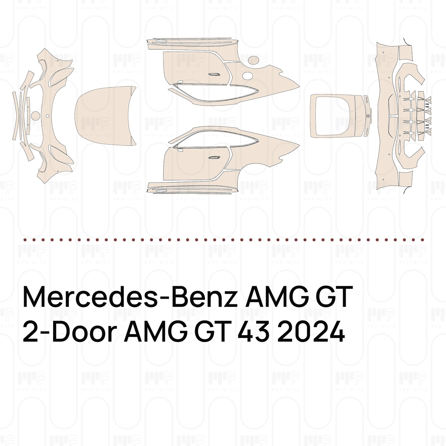 PPF precortado Mercedes-Benz AMG GT 2-Door AMG GT 43 2024