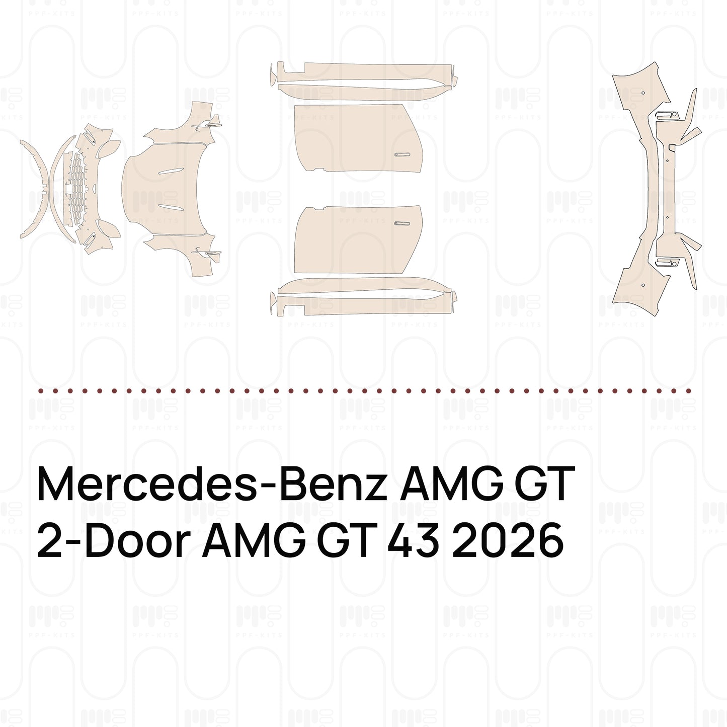 PPF precortado Mercedes-Benz AMG GT 2-Door AMG GT 43 2026