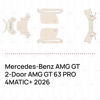 PPF precortado Mercedes-Benz AMG GT 2-Door AMG GT 63 PRO 4MATIC+ 2026