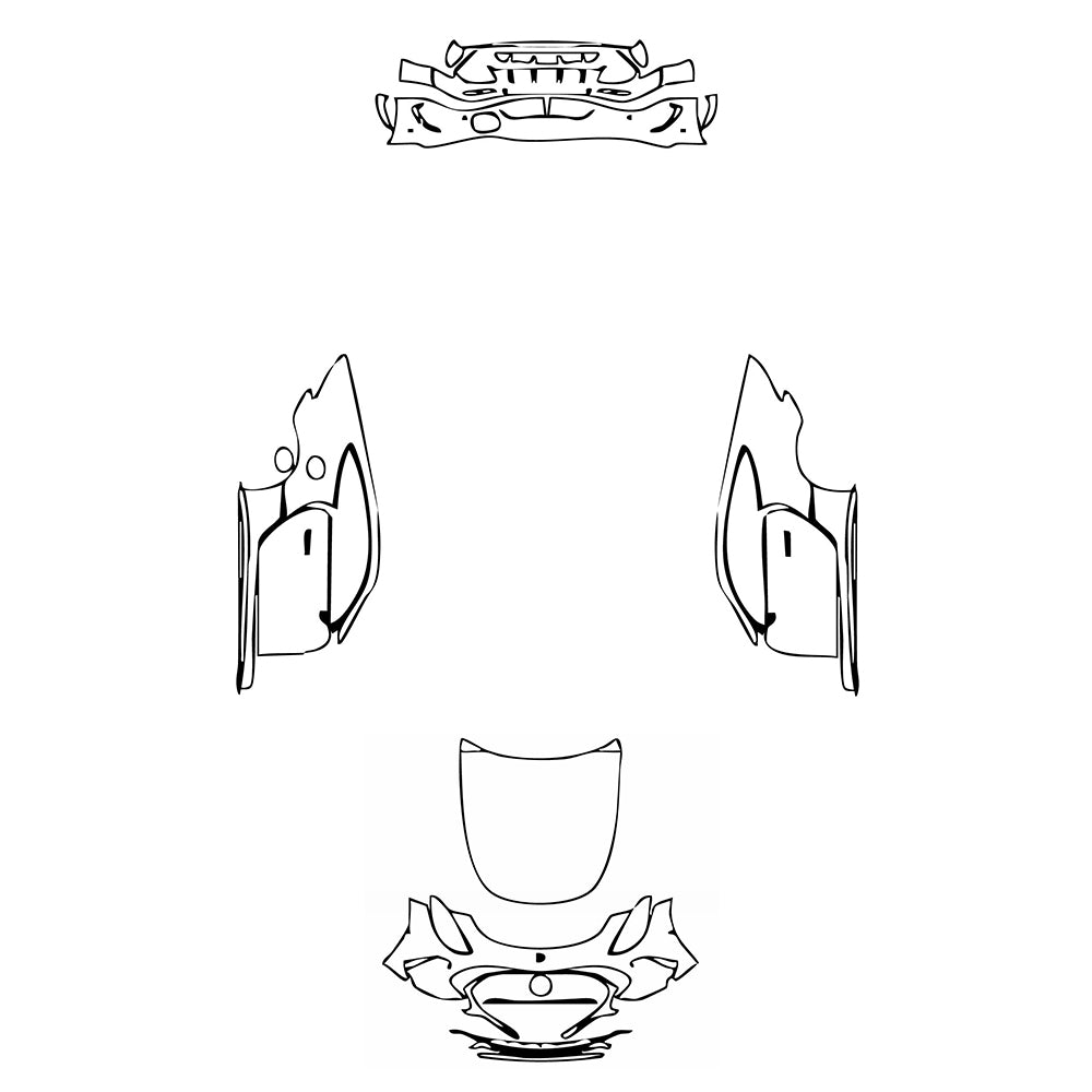 Pre-Cut PPF Mercedes-Benz AMG GT 2-Door AMG GT 63 S E Performance 2025 - PPF-Kits