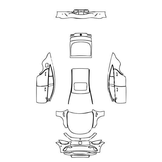 Pre-Cut PPF Mercedes-Benz AMG GT 4-Door 50 2022 - PPF-Kits