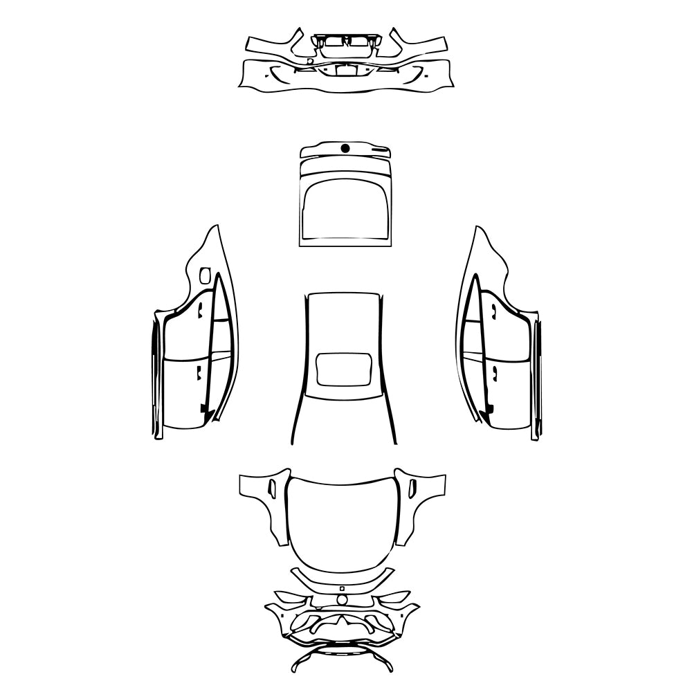 Pre-Cut PPF Mercedes-Benz AMG GT 4-Door 63 2021 - PPF-Kits