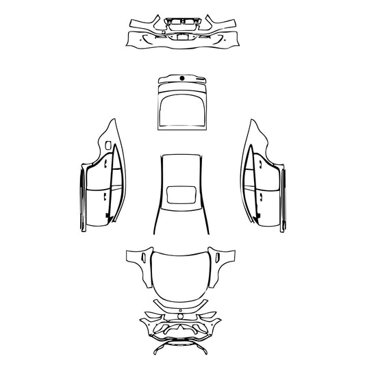 Pre-Cut PPF Mercedes-Benz AMG GT 4-Door 63 2022 - PPF-Kits