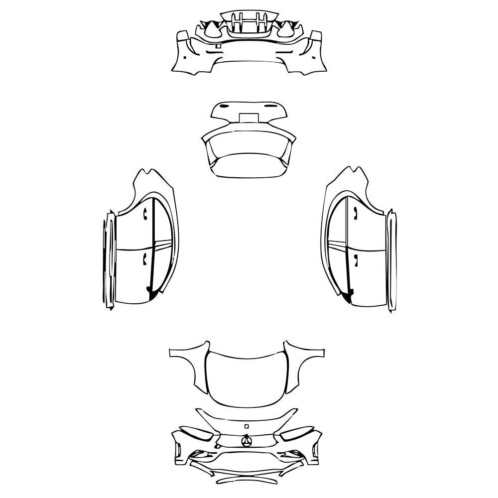 Pre-Cut PPF Mercedes-Benz A Class Hatchback AMG A 35 2019 - PPF-Kits