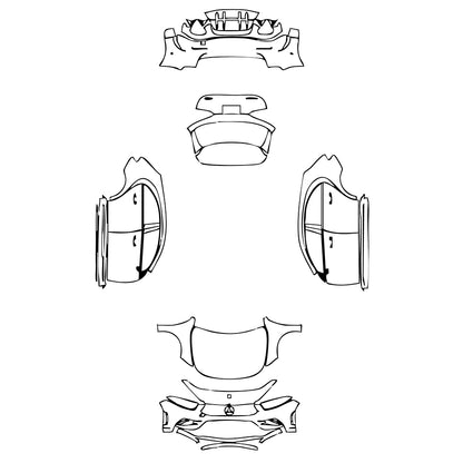 Pre-Cut PPF Mercedes-Benz A Class Hatchback AMG A 35 2023 - PPF-Kits