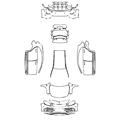 Pre-Cut PPF Mercedes-Benz A Class Hatchback AMG A 45 2017 - PPF-Kits