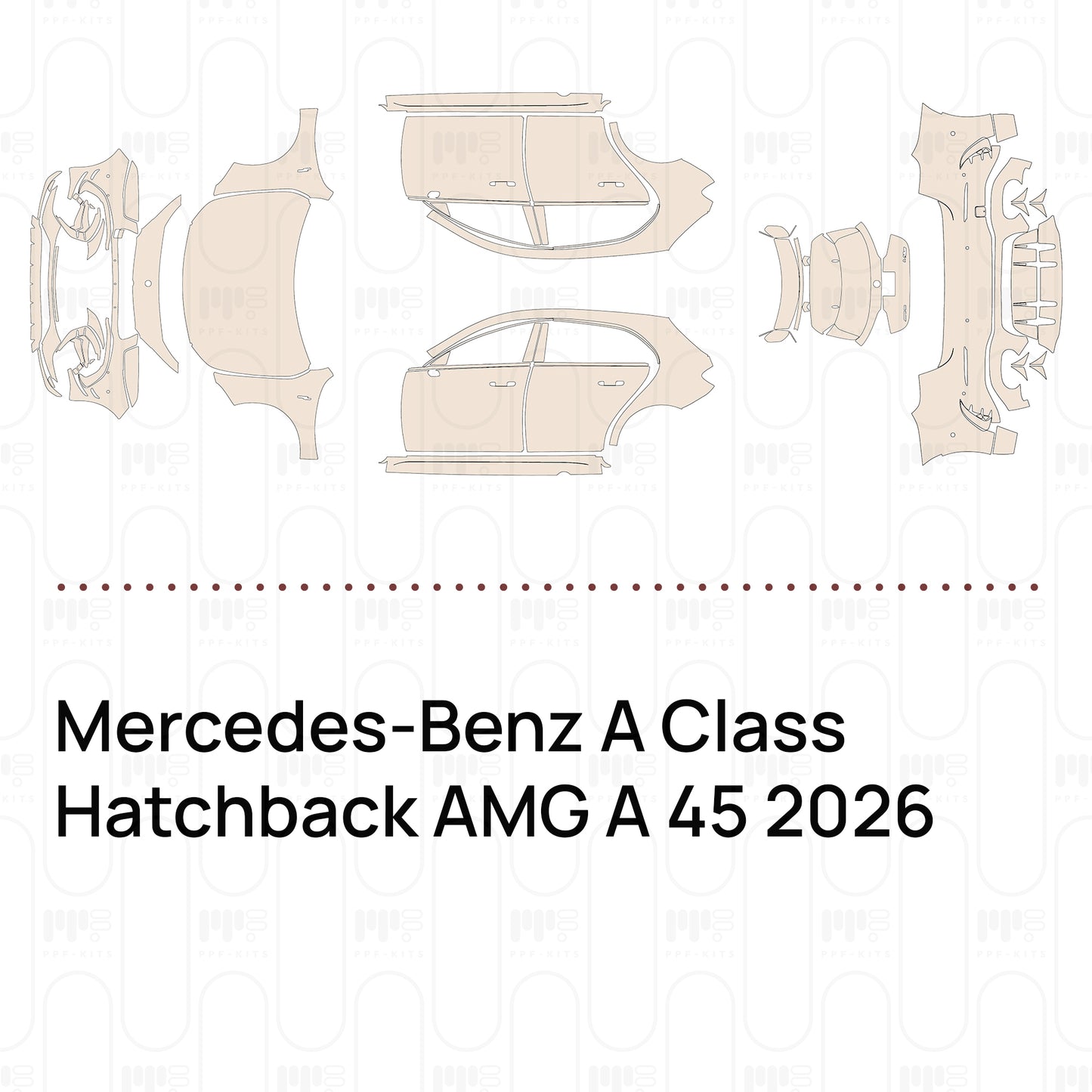 PPF precortado Mercedes-Benz A Class Hatchback AMG A 45 2026