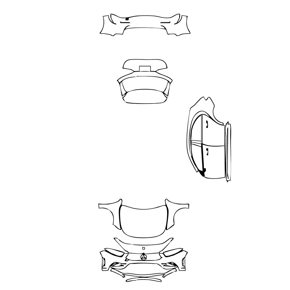 Pre-Cut PPF Mercedes-Benz A Class Hatchback AMG Line 2019 - PPF-Kits