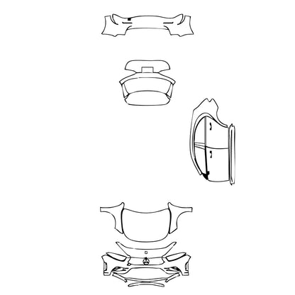 Pre-Cut PPF Mercedes-Benz A Class Hatchback AMG Line 2023 - PPF-Kits
