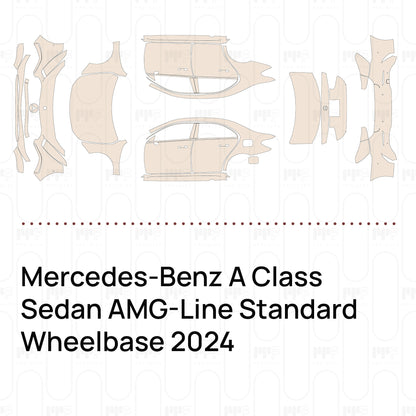 PPF precortado Mercedes-Benz A Class Sedan AMG-Line Standard Wheelbase 2024