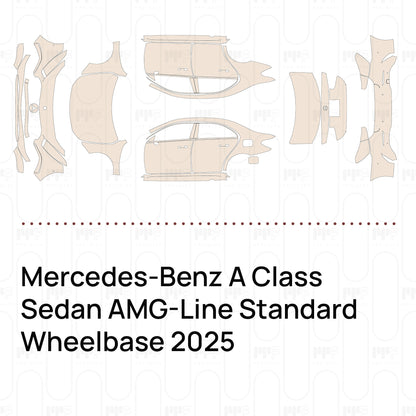 PPF precortado Mercedes-Benz A Class Sedan AMG-Line Standard Wheelbase 2025
