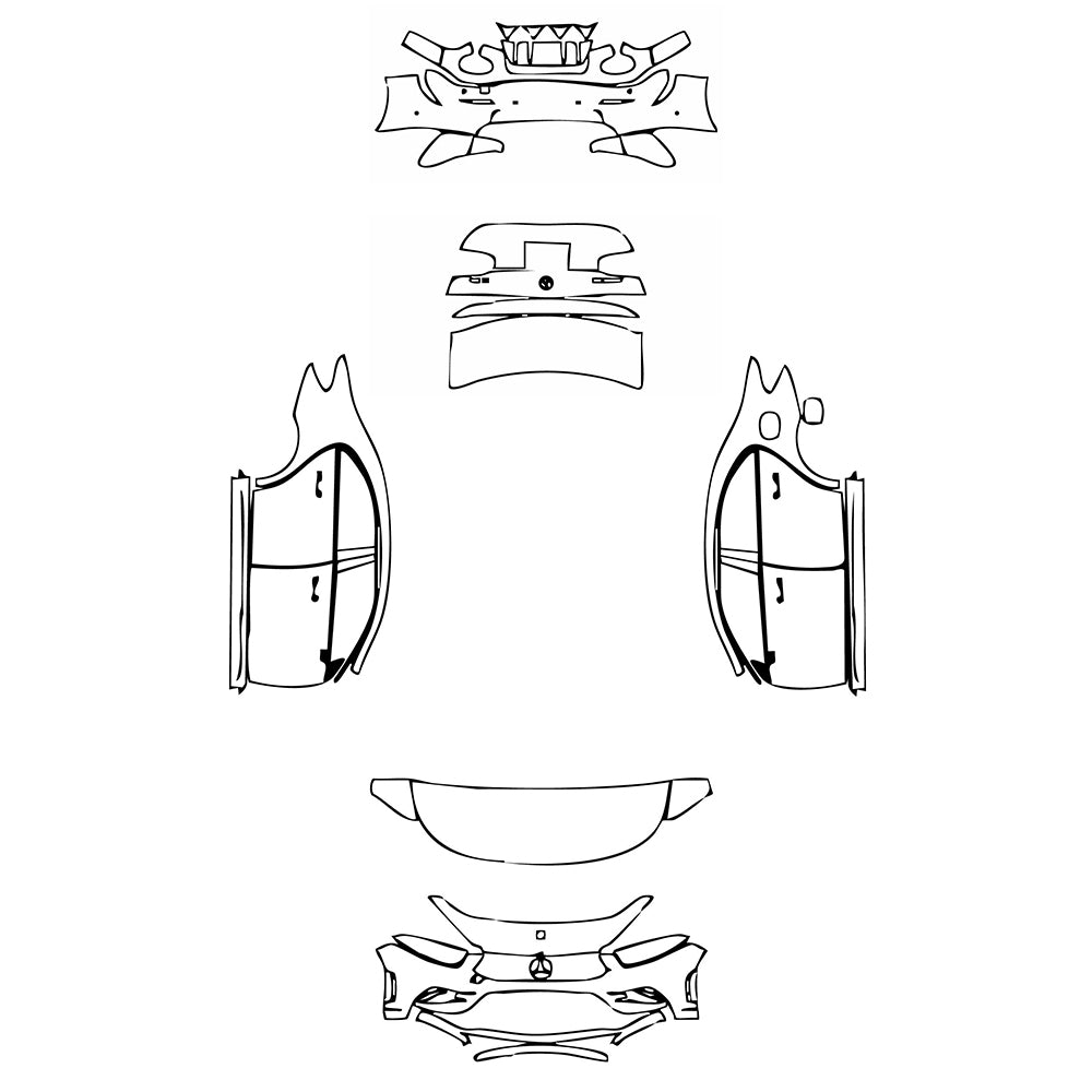 Pre-Cut PPF Mercedes-Benz A Class Sedan AMG A 35 2021 - PPF-Kits