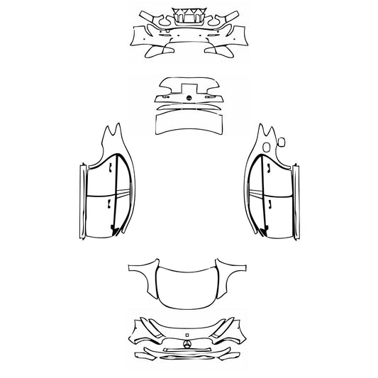 Pre-Cut PPF Mercedes-Benz A Class Sedan AMG A 35 2024 - PPF-Kits