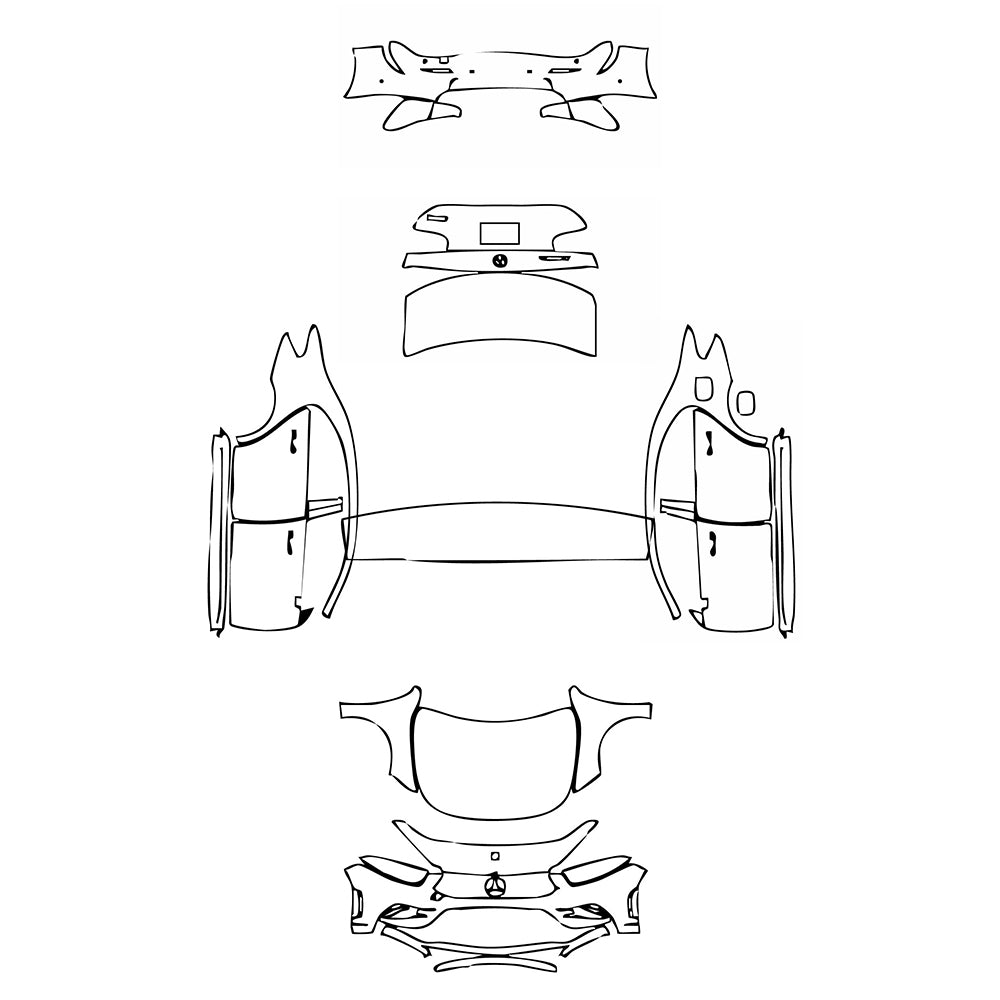 Pre-Cut PPF Mercedes-Benz A Class Sedan AMG Line Extended Wheelbase (Chinese only) 2022 - PPF-Kits