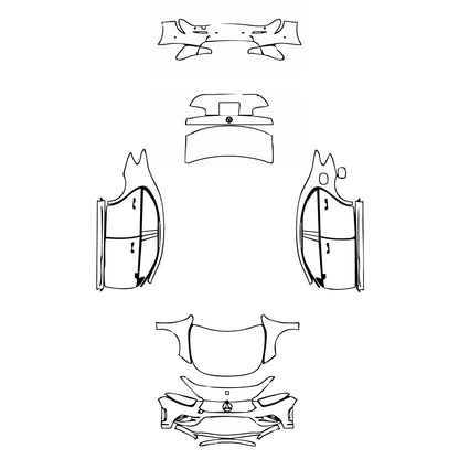 Pre-Cut PPF Mercedes-Benz A Class Sedan AMG Line Standard Wheelbase 2019 - PPF-Kits