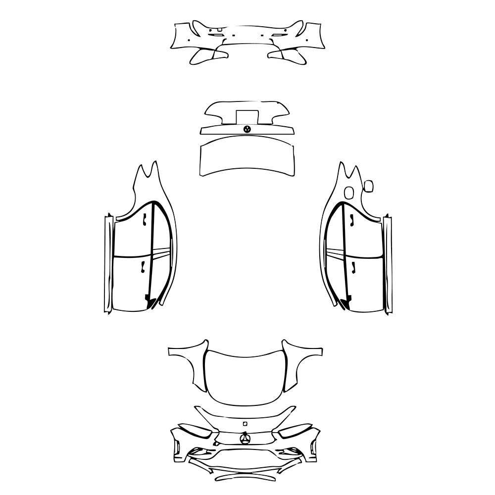 Pre-Cut PPF Mercedes-Benz A Class Sedan AMG Line Standard Wheelbase 2021 - PPF-Kits