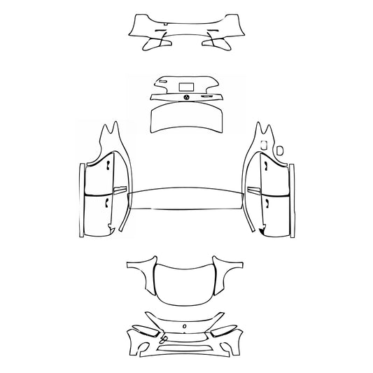 Pre-Cut PPF Mercedes-Benz A Class Sedan Base Extended Wheelbase (Chinese only) 2021 - PPF-Kits