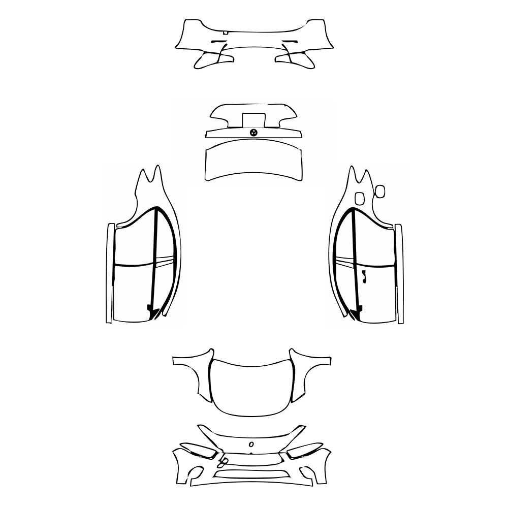 Pre-Cut PPF Mercedes-Benz A Class Sedan Base Standard Wheelbase 2020 - PPF-Kits