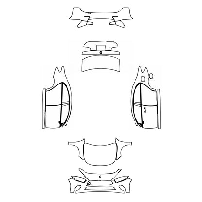 Pre-Cut PPF Mercedes-Benz A Class Sedan Base Standard Wheelbase 2022 - PPF-Kits