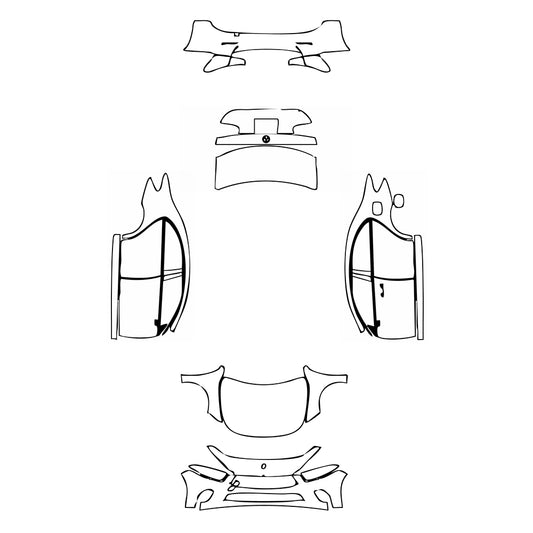 Pre-Cut PPF Mercedes-Benz A Class Sedan Base Standard Wheelbase 2022 - PPF-Kits