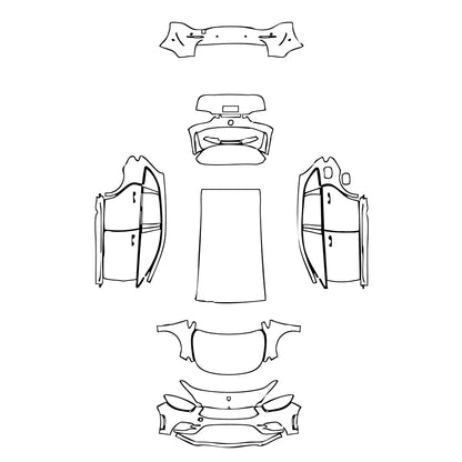 Pre-Cut PPF Mercedes-Benz B Class AMG Line 2020 - PPF-Kits