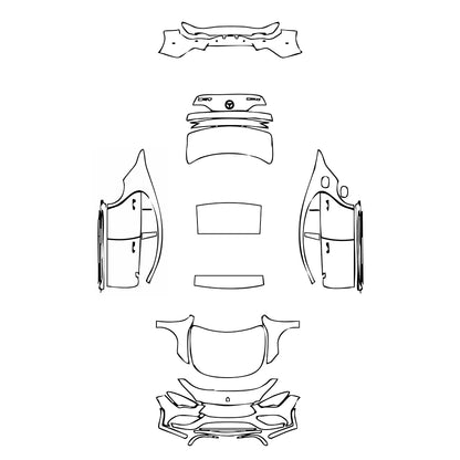 Pre-Cut PPF Mercedes-Benz CLA Coupe AMG CLA 35 2023 - PPF-Kits