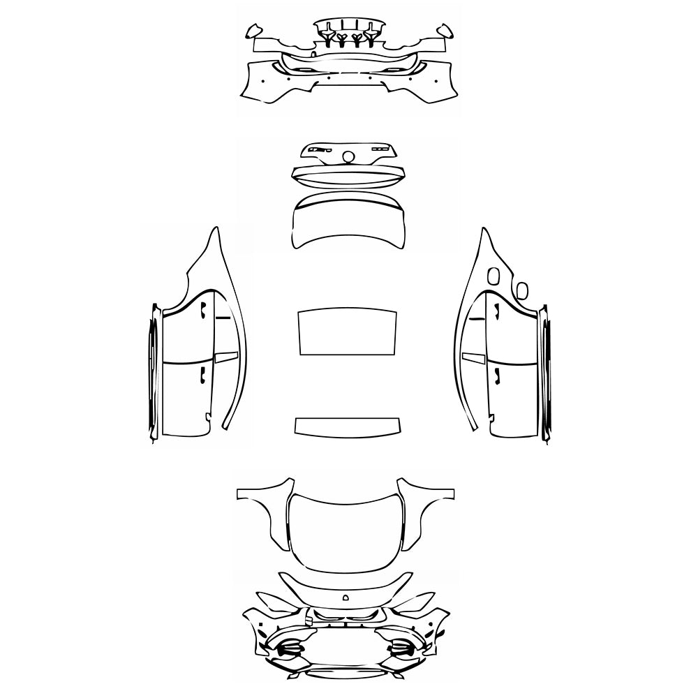 Pre-Cut PPF Mercedes-Benz CLA Coupe AMG CLA 45S 2022 - PPF-Kits