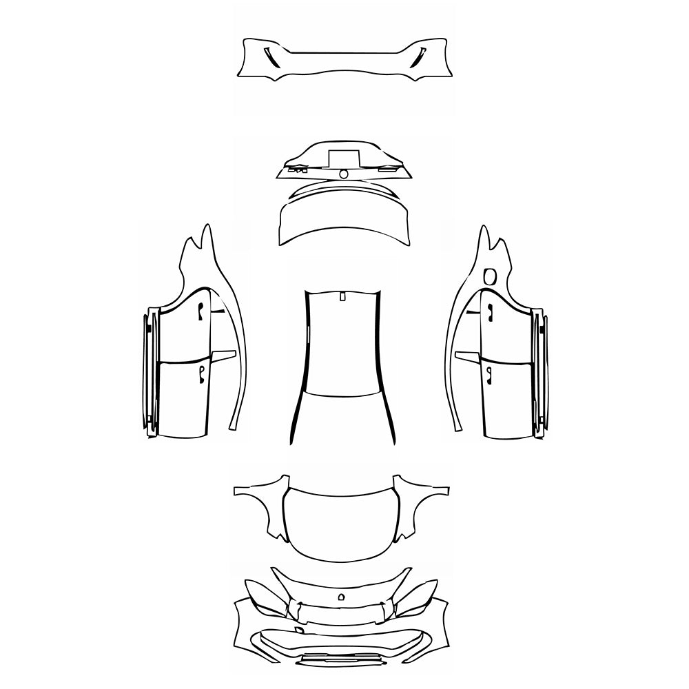 Pre-Cut PPF Mercedes-Benz CLA Coupe AMG CLA 45 2017 - PPF-Kits