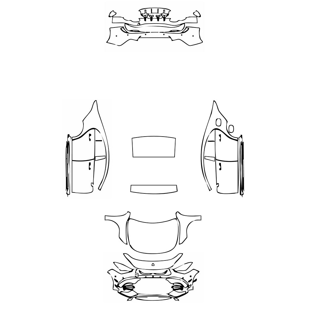 Pre-Cut PPF Mercedes-Benz CLA Coupe AMG CLA 45 2021 - PPF-Kits